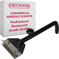 Chef Master Griddle Scraper & Flat Top Grill Cleaner - Griddle Cleaning Kit - Stainless Steel Flat Grill Scraper Tool for Diners, Restaurant, Food Truck - Grilling Accessories - 90254