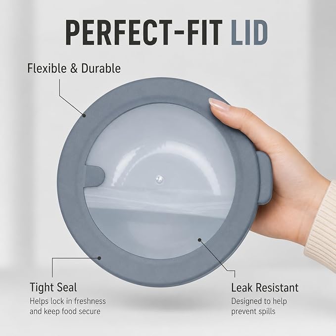 Mixing Bowls with Lids, 8-Piece Airtight Leak-Proof Nesting BPA-Free Prep Bowl Set for Kitchen & Food Storage, Large 4200ml Capacity, Microwave & Dishwasher Safe