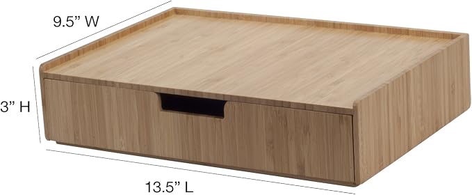 Bamboo Drawer Organizer to hold Single-serve coffee pods, Coffee, Tea, & Espresso Pods, Condiments and Accessories, Perfect for Kitchens & Office Break Rooms