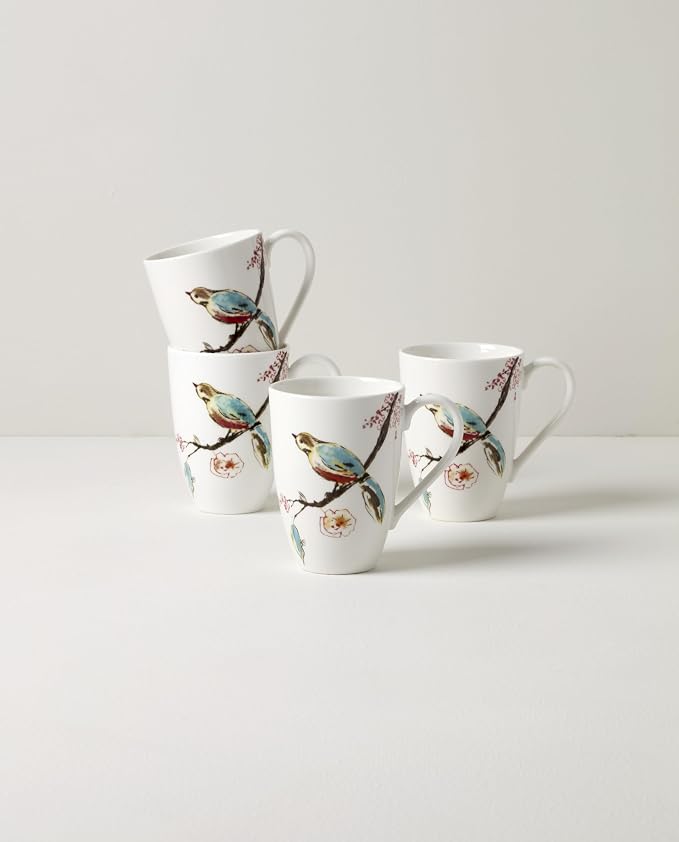 Lenox 897261 Chirp Mugs, Set of 4