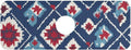 Kitchen Sink Splash Guard 1 PC 14.7 Inch Sink Faucet Mat Splash Guard for Bathroom Countertop Water Absorbent Foldable Cuttable Soft Washable Vintage Blue Floral Patriotic