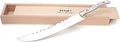 Resafy Champagne Saber With Wooden Box Champagne Knife Champagne Sword Champagne Opener (White)