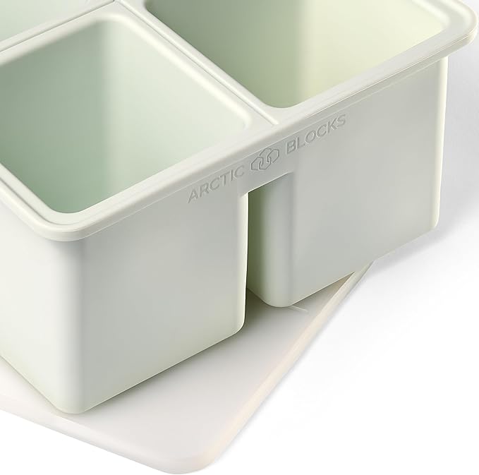 Heavy Duty 4-Compartment Silicone Mold, with 12 lbs Total Capacity (4x3 lbs), Perfect for Coolers, Ice Baths, Picnics, and Fishing, AB-XL4