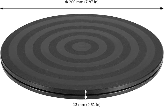 JAPCHET 4 Pack 8 Inch Bonsai Turntable, Heavy Duty Rotating Lazy Susan Garden Swivel Stand, 44lbs Loading Capacity