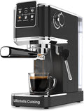 Espresso Machine 20 Bar,Touch Screen Espresso Maker with Steam Milk Frother,Compact Stainless Steel Coffee Machine for Cappuccino Latte Americano Espresso Cool,Gift for Coffee Lovers,Black