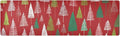 2 in 1 Table Runner Trivet for Hot Pots and Pans Heat Resistant Non Slip Waterproof 39 x 12 Inch Decorative Table Protector for Kitchen Countertop Christmas Trees White