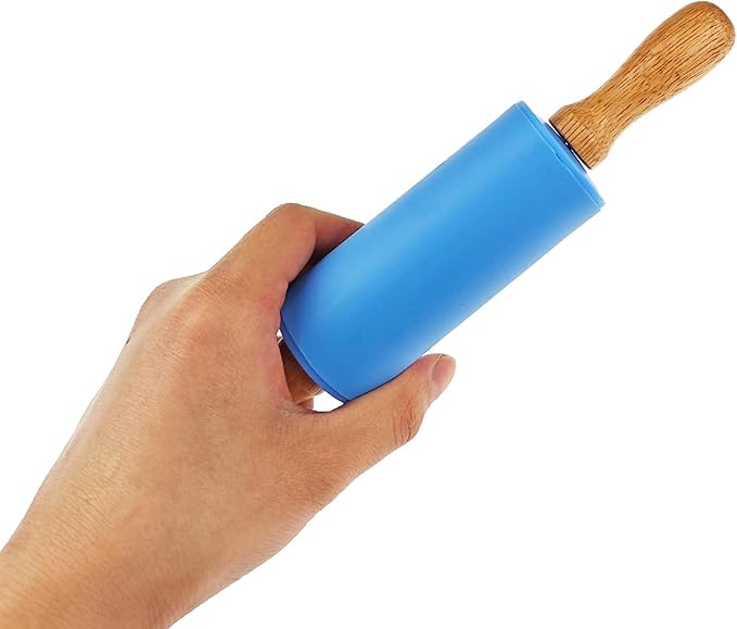 12 Pack Small Rolling Pin for Kids, 9 Inch Kids Rolling Pin for Home Kitchen (6 colors)