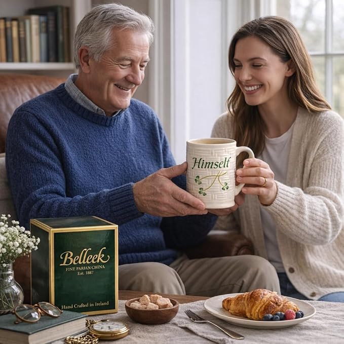 Belleek Classic Himself Mug | Fine Parian China | Made in Ireland