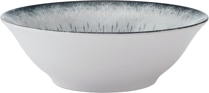 Mikasa Matteo 12 Piece Dinnerware Plate Bowl Set, Servie for 4, Gray