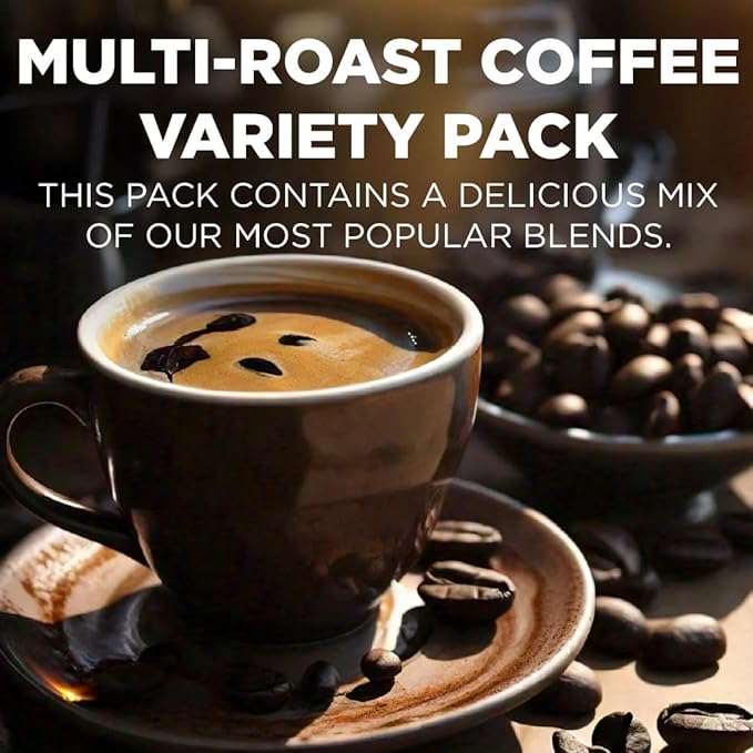 Maud's Family Pack Coffee Pods Variety Pack, 136 ct, 12 Assorted Flavors, Medium Roast Single Serve Pods – 100% Arabica Coffee, Compatible with Keurig K Cups Maker