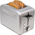 Kalorik Toaster 2-Slice with Extra-Wide Slots, Rapid Toasting Technology with 6 Shade Settings 3 Functions Including Bagel Manual Lift Lever and Auto-Shut Off, 1400-Watts, Stainless Steel