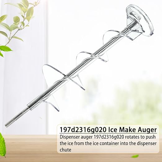 197d2316g020 Ice Make Auger by SupHomie - Compatible with GE Hotpoint Refrigerator Ice Bucket Auger