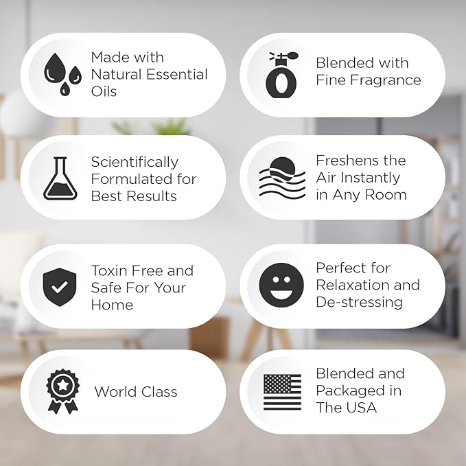 Blaze Away White Tea West Air Freshener Spray, Commercial Room Spray for Hotels & Spas - Long Lasting Hotel Scent Room Fresheners, Deodorizer