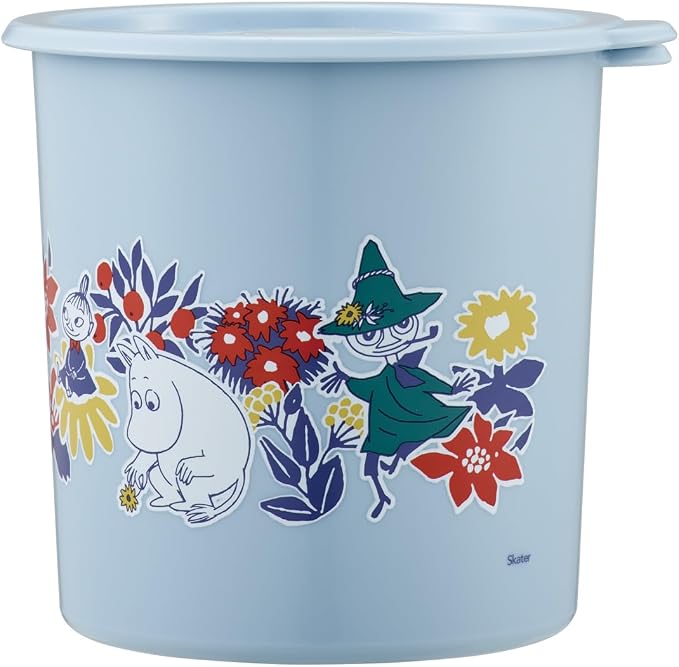 Skater SOT10-A One-Touch Seal Container, Large, 33.8 fl oz (1,000 ml), Sealed Container, Storage Container, Moomin
