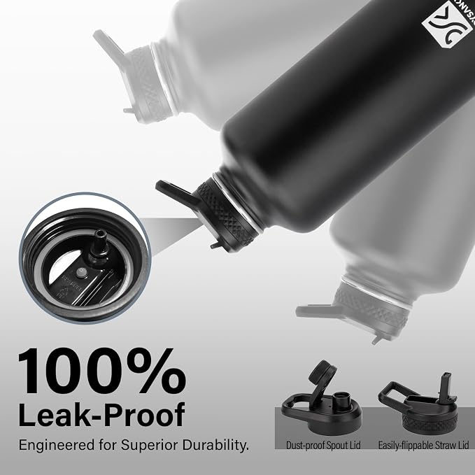 DYSANKY Insulated Water Bottle with Portable Carrier Bag for Outdoor 87 oz