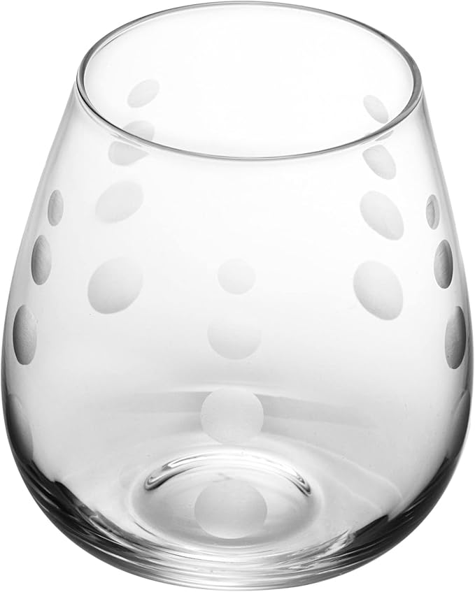 Mikasa Cheers Stemless Wine Glass, 14-Ounce, Set of 4