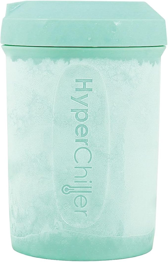 HyperChiller HC1 Patented Iced Coffee/Beverage Cooler, NEW, IMPROVED,STRONGER AND MORE DURABLE! Ready in One Minute, Reusable for Iced Tea, Wine, Spirits, Alcohol, Juice, 12.5 Oz, Mint