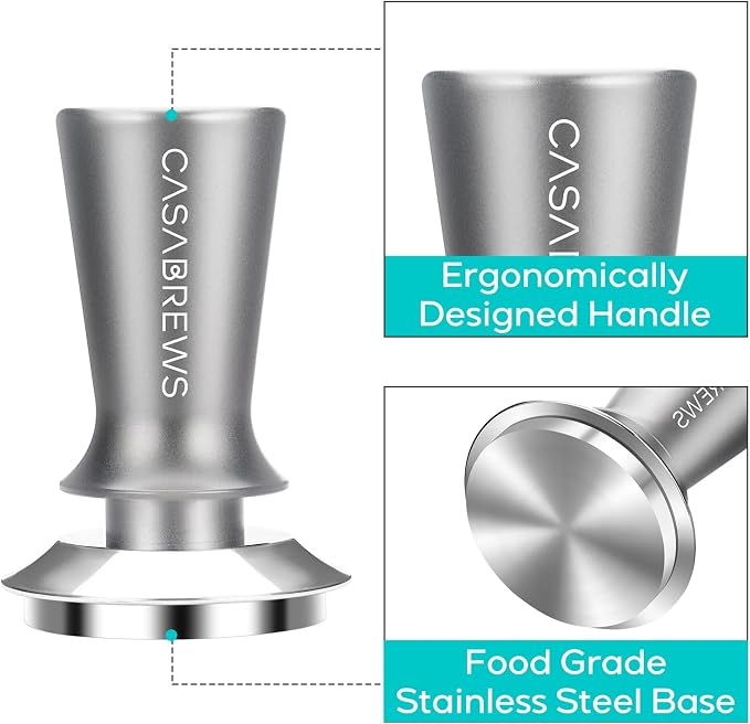 CASABREWS Espresso Machine 20 Bar, Professional Espresso Maker with Milk Frother Steam Wand & Espresso Tamper 51mm, Premium Calibrated Espresso Coffee Tamper
