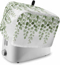Sage Green Eucalyptus Leaves Toaster Cover 2 Slice, Spring Botanical Dustproof Bakeware Oven Protector with Top Hook, Country Waterproof Small Kitchen Appliance Toasters Dust Cover, 12"x7.5"x8"
