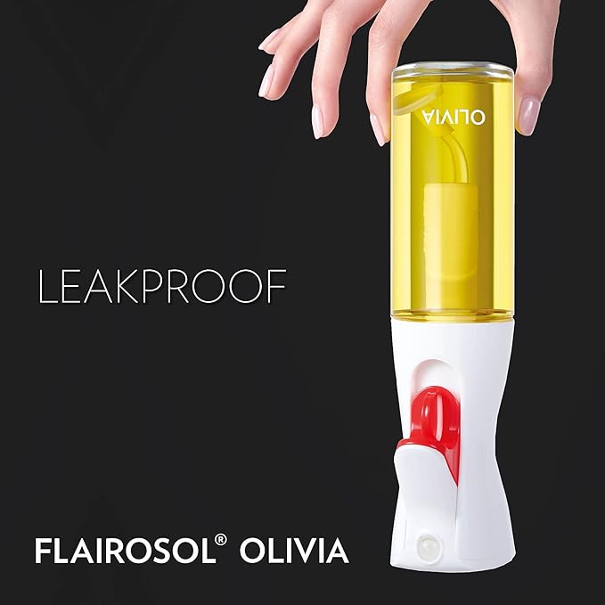 FLAIROSOL OLIVIA 2 Pcs Oil Sprayer for Cooking, Salads, BBQs, Continuous Spray with Portion Control