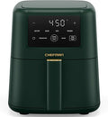 Chefman Air Fryer – 4-in-1 Slim 3.5 QT Airfryer, Air Fry, Bake, Dehydrate, Frozen, 450°F Max Temp for Extra Crispy Results in Minutes, Nonstick Ceramic Coating, Dishwasher-Safe Accessories - Green