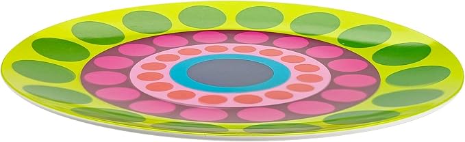 French Bull Plates - 4 Piece Set - 9 inch Melamine Salad Plates Set of 4 - Melamine Dinnerware for Indoor and Outdoor - Dial…