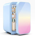 BEICHEN Mini Fridge,6 Liter / 8 Can Small Fridge for Bedroom, Car, Office & Dorm, AC100-120 V/DC 12 V Portable Thermoelectric Cooler & Warmer for Skincare, Food, Drinks,Blue