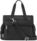 GLENKEY Insulated Lunch Box Lunch Bag Tote - Large Leakproof Cooler Bags for Women - Soft Lunchbox for Adults Work Shift Picnic Travel Black 10L