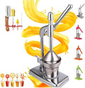 Manual Juicer Hand Press, Effective Cast Iron Juicer Hand Press, Heavy Duty Stainless Steel Manual for Fresh Lemonade and Orange Juice, Easy to Use and Clean, Home and Kitchen Essentials