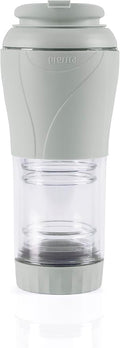 Pressca - Portable Coffee & Tea Maker - Thermal Coffee & Tea Infuser, French Press, Single Serve Coffee Maker, BPA Free - Home & Kitchen Accessories & Utensils - 12 fl oz, Gray