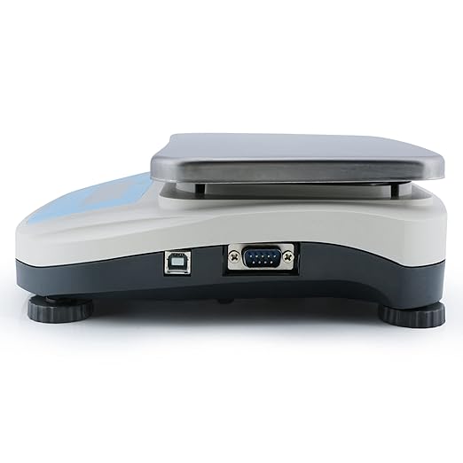 U.S. Solid 5000g x 0.1g Electronic Precision Balance Lab Digital Balance Scale, RS232 & USB Interface, AC100V-240V & DC4x1.5V, 19 Measurement Units