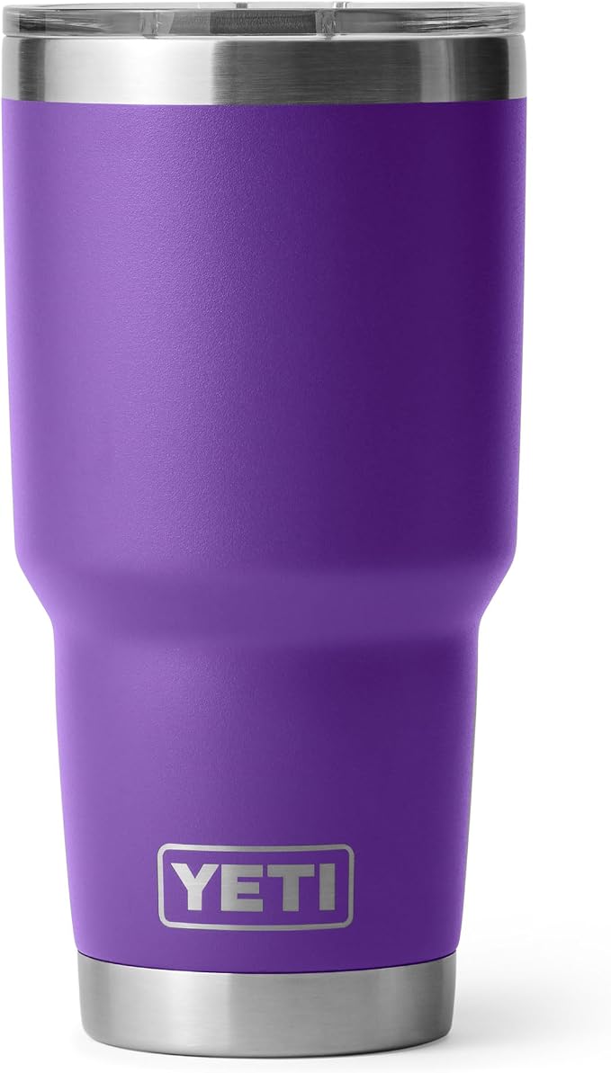YETI Rambler 30 oz Tumbler, Stainless Steel, Vacuum Insulated with MagSlider Lid, Pace Purple