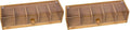 Lipper International 8187 Bamboo Wood and Acrylic Tea Box with 5 Sections, 14" x 5" x 3-3/4" (Pack of 2)