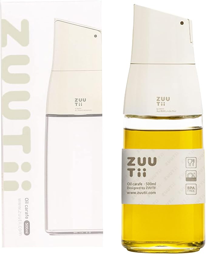 Zuutii Large Olive Oil Dispenser,Mini Oil Bottle Set,Oil Dispenser with Brush