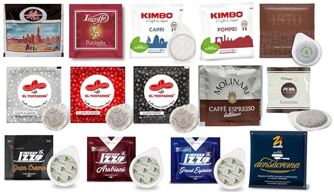 Southern Italy Sampler 40 ESE Espresso Pods in Bulk Packaging (Pack of 1)