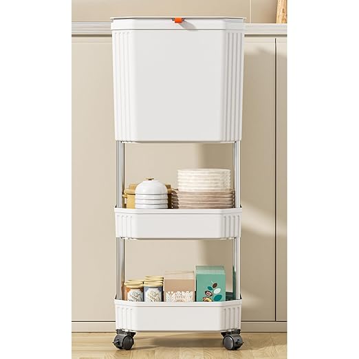 Mounting Kitchen Trash Holders Storage Shelf Garbage Holders ClutterFree Countertop for Apartment Space Saving Trash Bin Organizers