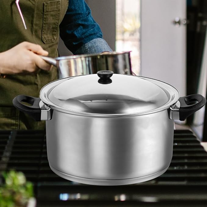 Ciieeo Stainless Steel Pot Cover with Knob Anti-scalding Cooking Tool for Efficient Oil Splash Protection Kitchen Gadget for Warm Food Retention and Steam Cooking