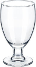 Patelai Set of 1 Water Goblet, 10.5 oz Clear Drinking Glasses Bulk Dishwasher Safe, Stemmed Water Glass for Juice Wine Beer Tea Sangria Cold Beverages, Reusable Glassware for Home Party Restaurant