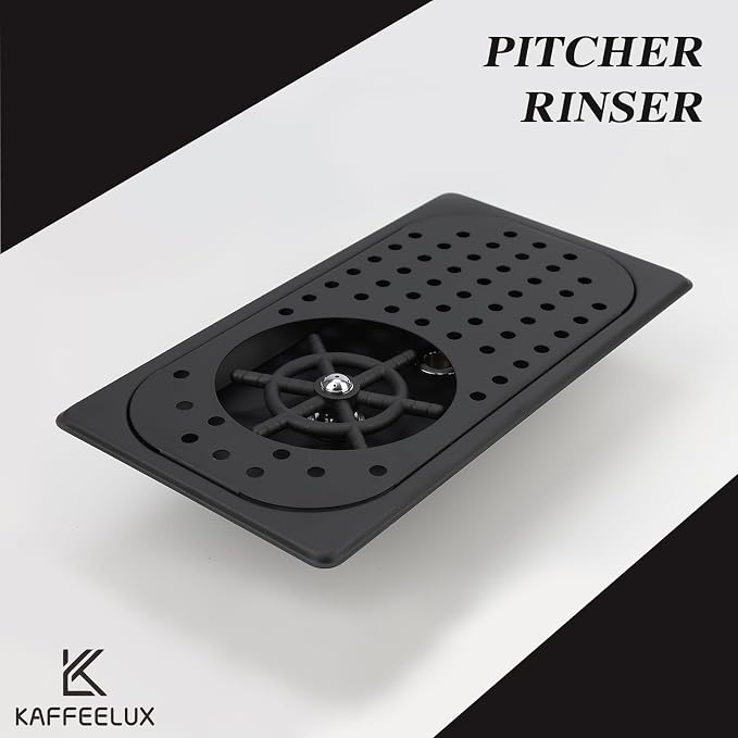 Pitcher Washer, Espresso Washer, Drainage and Drip Tray Stainless Steel Bar Glass Washer is The Sink, and The Cup Spray Washer is The Home Kitchen Hotel Cafe Restaurant (Black)