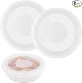 Silicone Lids for CorningWare 24-Ounce Round Dish, 2 Pack Reusable Covers for CorningWare Baking Dish (Dish not Included) Dishwasher & Microwave & Freezer Safe
