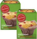 PaperChef - Parchment Lotus Baking Cups - Easy Release, Non-Stick Paper - Decorative Baking Cups, Perfect for Parties, Weddings, and Holidays - 12 count - 2 Pack
