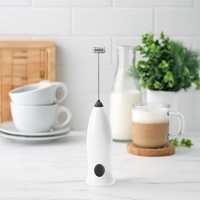 Electric Milk Frother, Handheld Foam Maker, Easy Cleaning