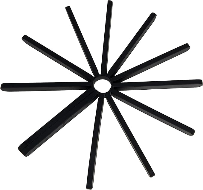Umbra Fanfare Silicone Trivet (Set of 2), Black