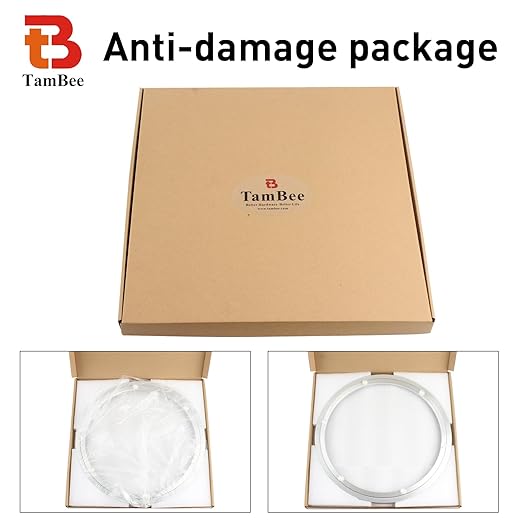TamBee 24 Inch Lazy Susan Hardware Turntable Bearing 380 lbs Load Capacity Heavy Duty Lazy Susan Parts Kit Rotating Ring Mechanism for Dining Tables, DIY Projects(Base Only)