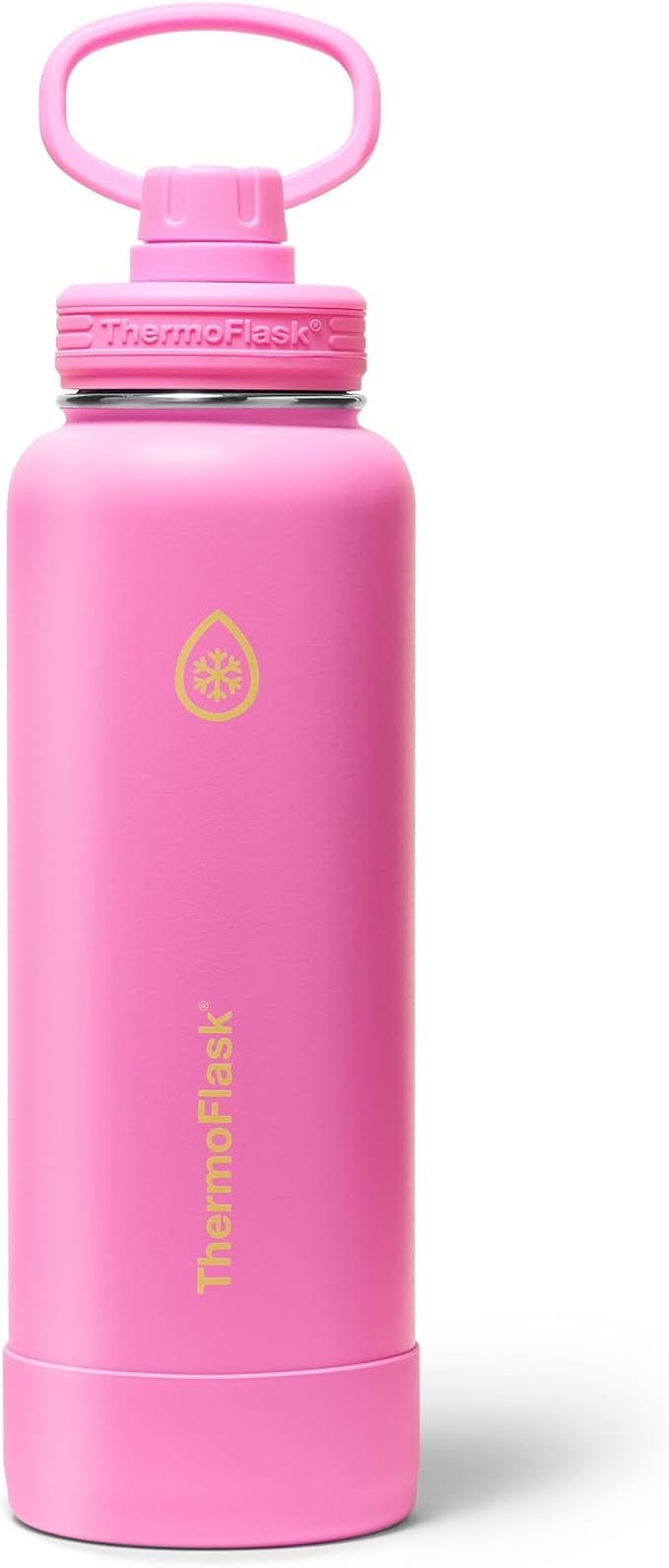 ThermoFlask Insulated Water Bottle with Spout Lid (40 oz, Electric Eclipse) - Leakproof, Stainless Steel Water Bottle for Cold & Hot Drinks, Travel & Daily Hydration