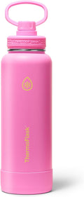 ThermoFlask Insulated Water Bottle with Spout Lid (40 oz, Electric Eclipse) - Leakproof, Stainless Steel Water Bottle for Cold & Hot Drinks, Travel & Daily Hydration