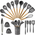 Silicone Cooking Utensils Set,Bottle Brush Set,Reusable Food Storage Bags