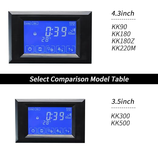 4.3Inch OEM LCD Touch Screen Display for Commercial Ice Maker Repair Replacement - Compatible with Vevor, Cotlin, Coolski Ice Machine Control Panel