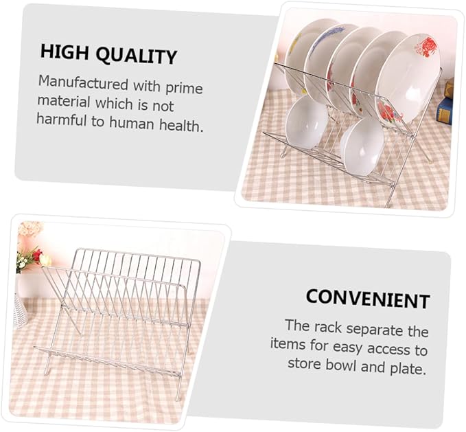 Amosfun 1pc Kitchen Bowl Holder Dish Draining Rack Dish Drying Rack Over Sink for Organized Decorative Storage
