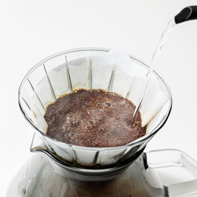 &NE NNS-372 Glass Dripper & Server, Gray, Width 6.7 x Depth 5.3 x Height 5.7 inches (17 x 13.5 x 14.5 cm), Actual Capacity 8.5 fl oz (250 ml), Coffee Set, Heat Resistant Glass, Paper Filter, Microwave